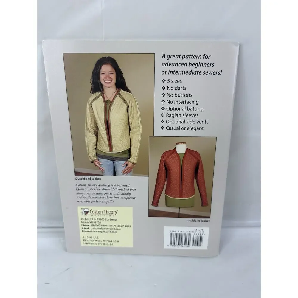 Cotton Theory Quilting Reversible Jackets #QY42 Paperback